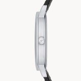 Emporio Armani Kappa Analog Quartz Black Dial Black Leather Strap Watch For Men - AR11013