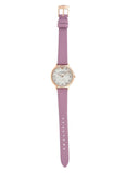 Emporio Armani Kappa Mother Of Pearl White Dial Pink Leather Strap Watch For Women - AR11130