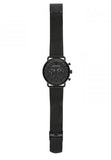 Emporio Armani Aviator Chronograph Black Dial Black Mesh Bracelet Watch For Men - AR11264