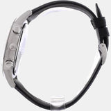 Emporio Armani Giovanni Chronograph Black Dial Black Leather Strap Watch For Men - AR11431