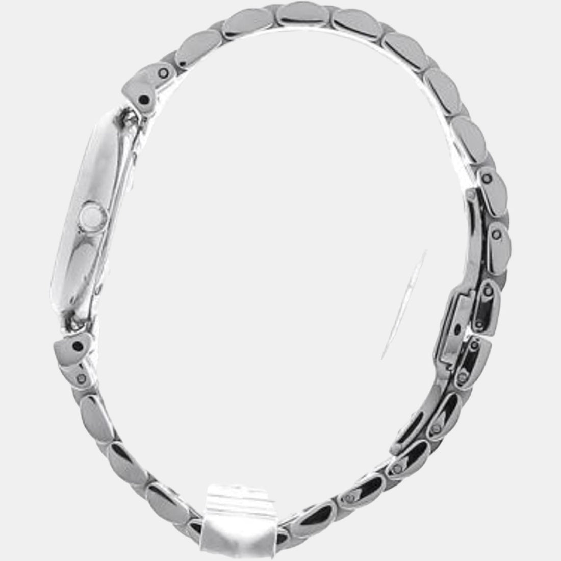 Emporio Armani Gianni T-Bar Quartz Silver Dial Silver Steel Strap Watch For Women - AR11445