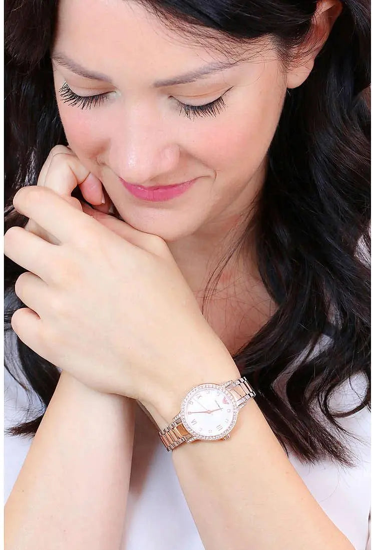 Emporio Armani Cleo Mother of Pearl Dial Two Tone Steel Strap Watch For Women - AR11499