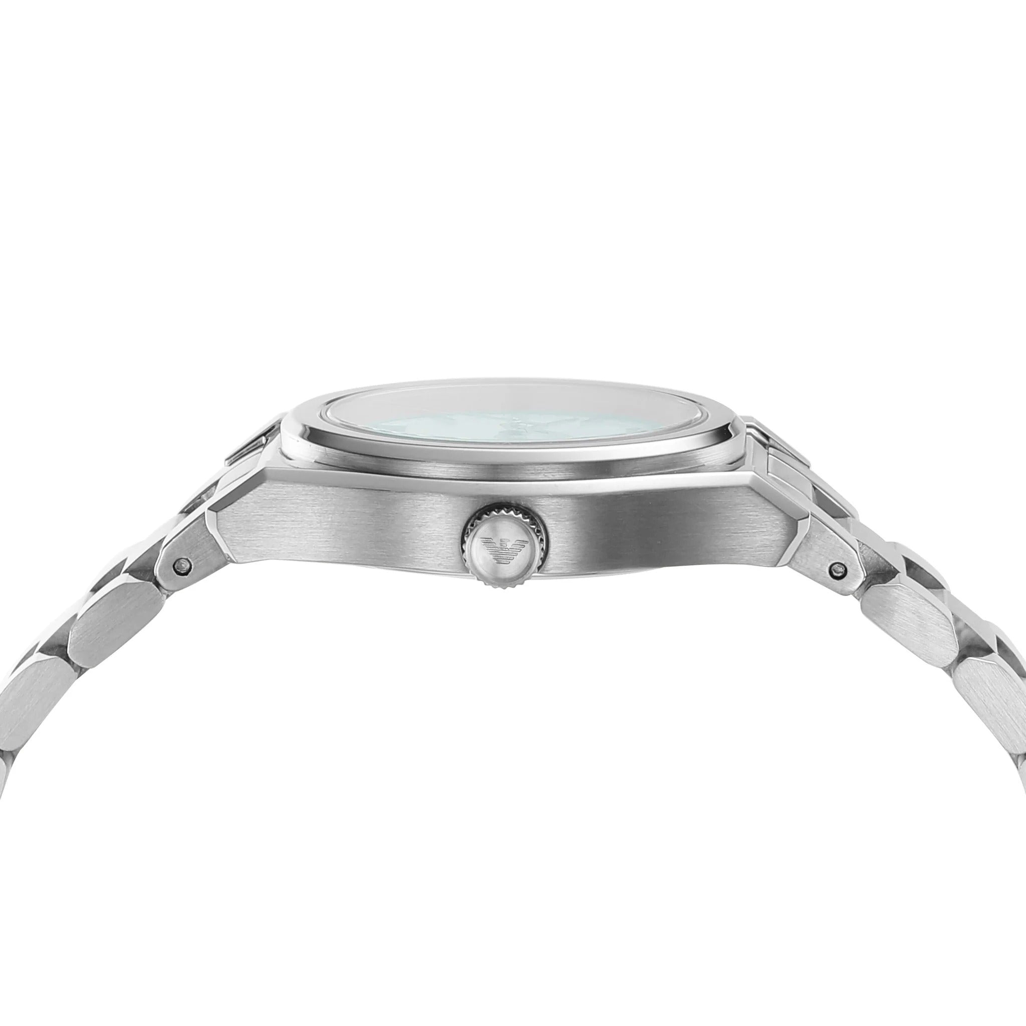 Emporio Armani Federica Mother of Pearl Dial Silver Steel Strap Watch For Women - AR11557