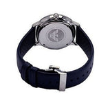 Emporio Armani Analog Quartz Blue Dial Blue Leather Strap Watch For Men - AR1647