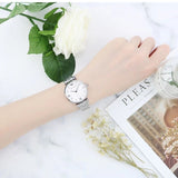 Emporio Armani T Bar Mother of Pearl Dial Steel Strap Watch For Women - AR1682