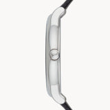 Emporio Armani Luigi Quartz Black Dial Black Leather Strap Watch For Men - AR2500