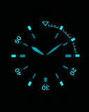 Emporio Armani Sea Explorer Automatic Black Dial Black Silicone Strap Watch For Men - AR60078