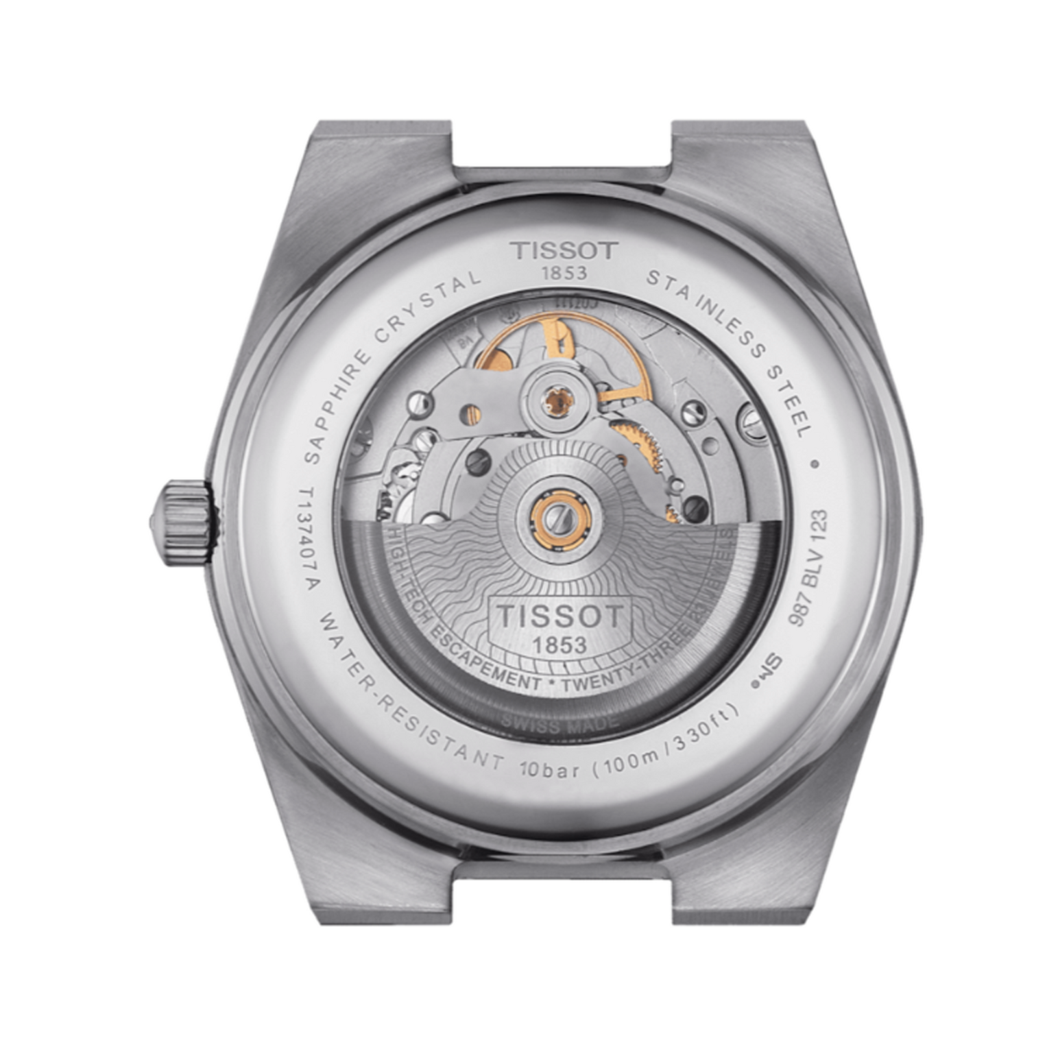 Tissot Powermatic 80 Automatic Gradient Blue Dial Silver Steel Strap Watch for Men - T137.407.11.051.01