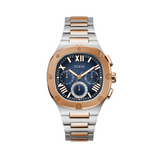 Guess Headliner Multifunction Blue Dial Two Tone Steel Strap Watch For Men - GW0572G4