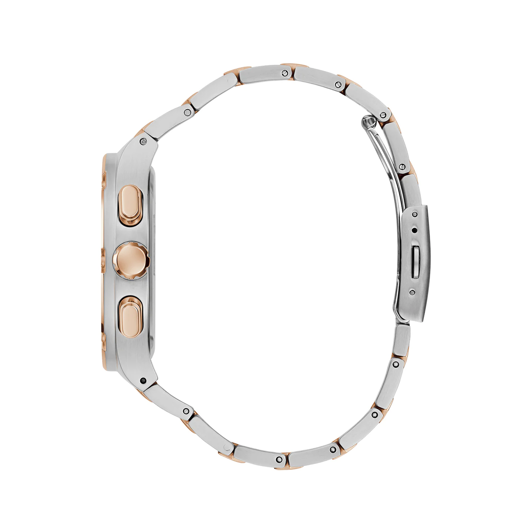 Guess Headliner Multifunction Blue Dial Two Tone Steel Strap Watch For Men - GW0572G4