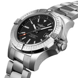 Breitling Avenger Automatic 43mm Black Dial Silver Steel Strap Watch for Men - A17318101B1A1