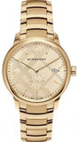 Burberry The Classic Gold Dial Gold Steel Strap Watch for Men - BU10006