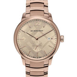 Burberry The Classic Rose Gold Dial Rose Gold Steel Strap Watch for Men - BU10013