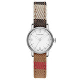 Burberry Utilitarian White Dial Multicolor Leather Strap Watch for Women - BU7863
