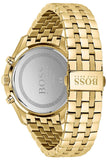 Hugo Boss Associate Blue Dial Gold Steel Strap Watch for Men - 1513841
