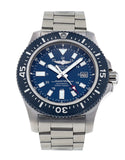 Breitling Superocean 44mm Special Blue Dial Silver Steel Strap Watch for Men - Y17393161C1A1