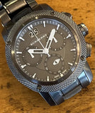 Burberry Endurance Chronograph Quartz Black Dial Black Steel Strap Watch For Men - BU9801