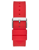 Guess Phoenix Multifunction Black Dial Red Rubber Strap Watch for Men - GW0203G5