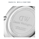 Daniel Wellington Classic Petite Reading White Dial Black Leather Strap Watch For Women - DW00100185