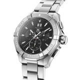 Tag Heuer Aquaracer Chronograph Black Dial Silver Steel Strap Watch for Men - CAY1110.BA0927