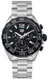 Tag Heuer Formula 1 Chronograph Black Dial Silver Steel Strap Watch for Men - CAZ1010.BA0842