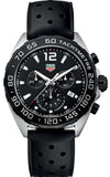 Tag Heuer Formula 1 Black Dial Black Leather Strap Watch for Men - CAZ1010.FT8024