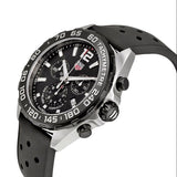 Tag Heuer Formula 1 Black Dial Black Leather Strap Watch for Men - CAZ1010.FT8024