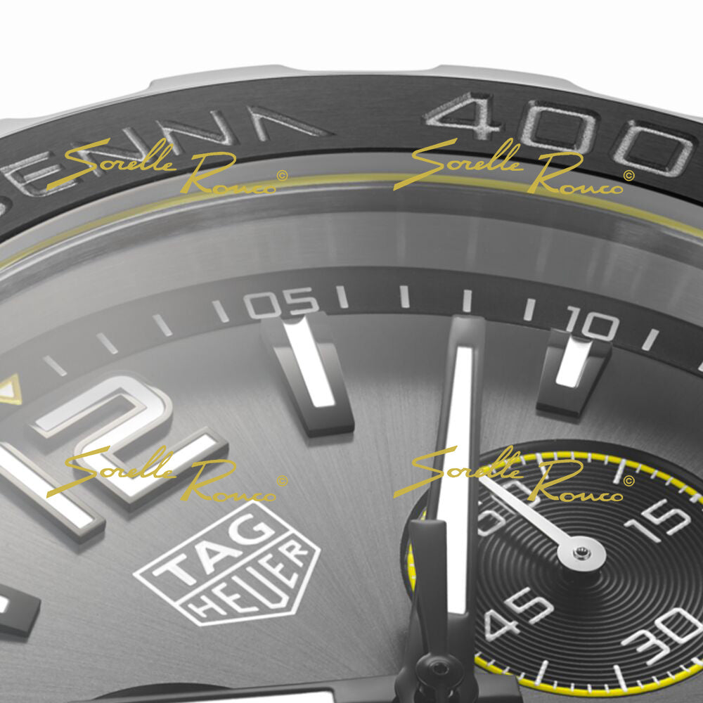 Tag Heuer Formula 1 Ayrton Senna Special Edition Grey Dial Silver Steel Strap Watch for Men - CAZ101AF.BA0637