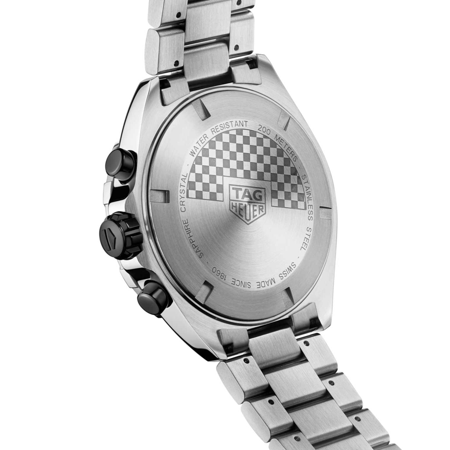 Tag Heuer Formula 1 Chronograph Grey Dial Silver Steel Strap Watch for Men - CAZ101AG.BA0842