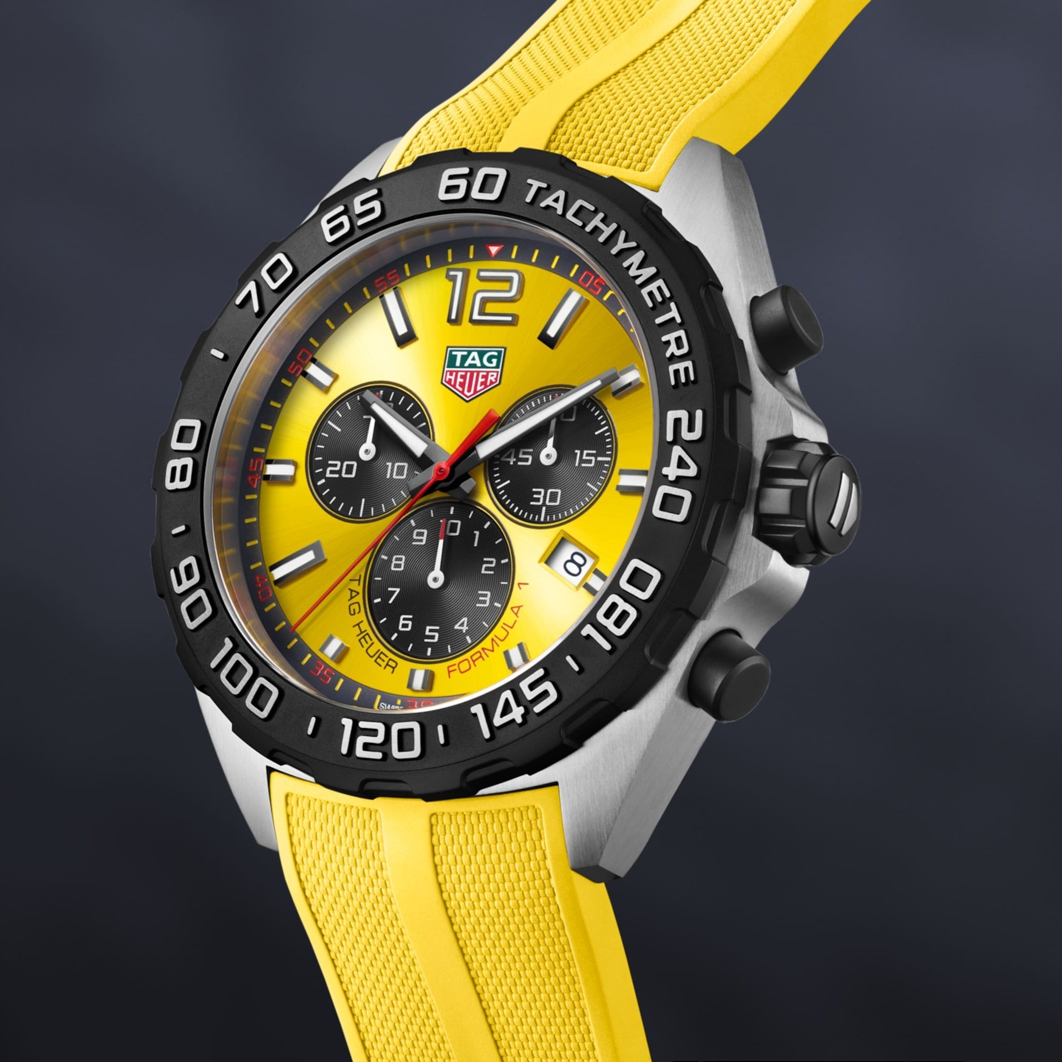 Tag Heuer Formula 1 Yellow Dial Watch for Men - CAZ101AM.FT8054