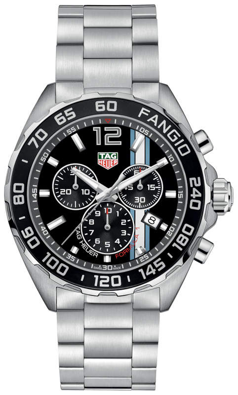 Tag Heuer Formula 1 Chronograph Black Dial Silver Steel Strap Watch for Men - CAZ101H.BA0842