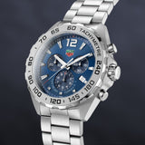 Tag Heuer Formula 1 Chronograph Blue Dial Silver Steel Strap Watch for Men - CAZ101K.BA0842