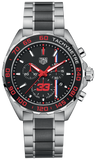 Tag Heuer Formula 1 Max Verstappen Limited Edition Grey Dial Two Tone Steel Strap Watch for Gents - CAZ101U.BA0843