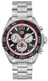 Tag Heuer Formula 1 Indy 500 Special Edition Black Dial Silver Steel Strap Watch for Men - CAZ101V.BA0842