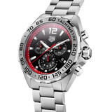 Tag Heuer Formula 1 Chronograph Black Dial Silver Steel Strap Watch for Men - CAZ101Y.BA0842