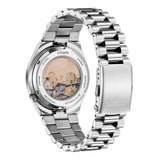 Citizen Tsuyosa Automatic Camouflage Green Dial Silver Steel Strap Watch For Men - NJ0159-86X