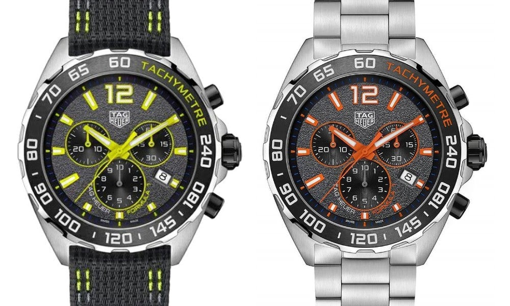 Tag Heuer Formula 1 Chronograph Ceramic Black Dial Silver Steel Strap Watch for Men - CAZ101AH.BA0842