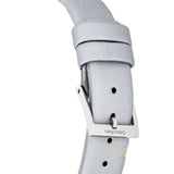 Calvin Klein Chic Silver Dial White Leather Strap Watch for Women - K7N23UP8