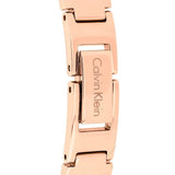Calvin Klein Drift White Dial Rose Gold Steel Strap Watch for Women - K6S2N616