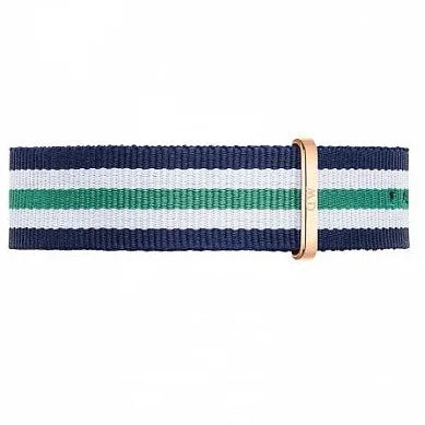 Daniel Wellington Classic Nottingham White Dial Two Tone NATO Strap Watch For Men - 0108DW