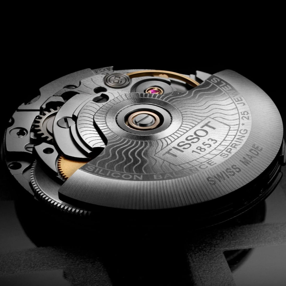 Tissot Chemin Des Tourelles Powermatic 80 Lady Brown Dial Brown Leather Strap Watch For Women - T099.207.36.447.00