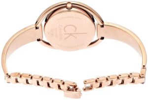 Calvin Klein Impetuos Silver Dial Rose Gold Steel Strap Watch for Women - K4F2N616