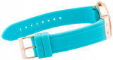 Guess Jet Setter White Dial Turquoise Silicone Strap Watch For Women - W0564L3