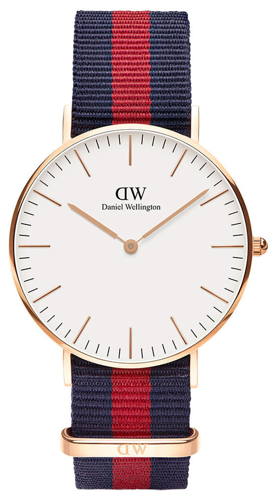 Daniel Wellington Classic Oxford White Dial Two Tone NATO Strap Watch For Women - DW00100029