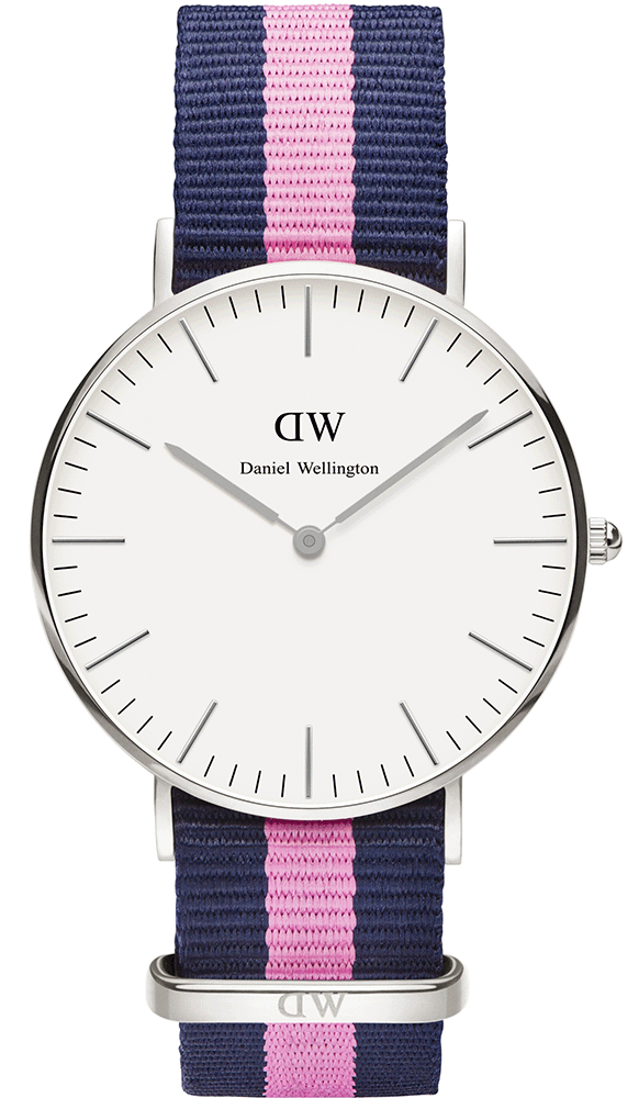 Daniel Wellington Classy Winchester White Dial Two Tone NATO Strap Watch For Women - DW00100081