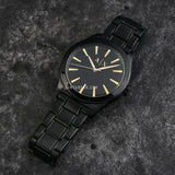 Armani Exchange Nico Analog Black Dial Black Steel Strap Watch For Men - AX7102