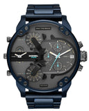 Diesel Daddy 2.0 Chronograph Grey Dial Blue Steel Strap Watch For Men - DZ7414