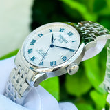 Tissot Le Locle Powermatic 80 Silver Dial Silver Steel Strap Watch for Men - T006.407.11.033.03