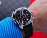 Tag Heuer Formula 1 Mario Kart Chronograph Black Dial Black Leather Strap Watch for Men - CAZ201E.FC6517