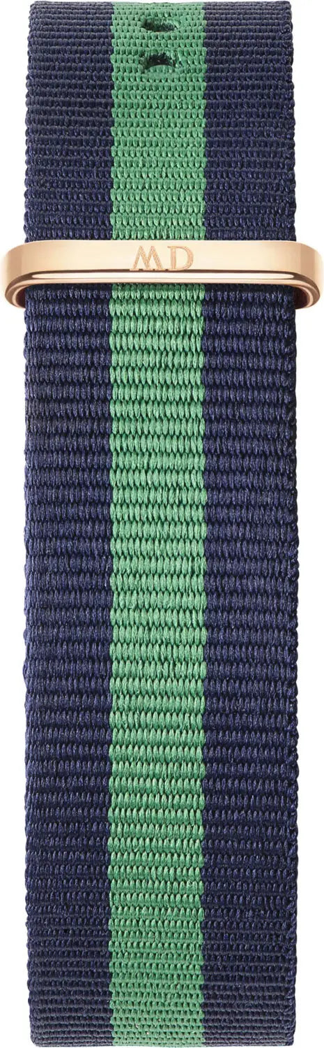 Daniel Wellington Classic Warwick White Dial Two Tone Nylon Strap Watch for Men - DW00100005